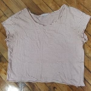 Zara Red/White striped t-shirt